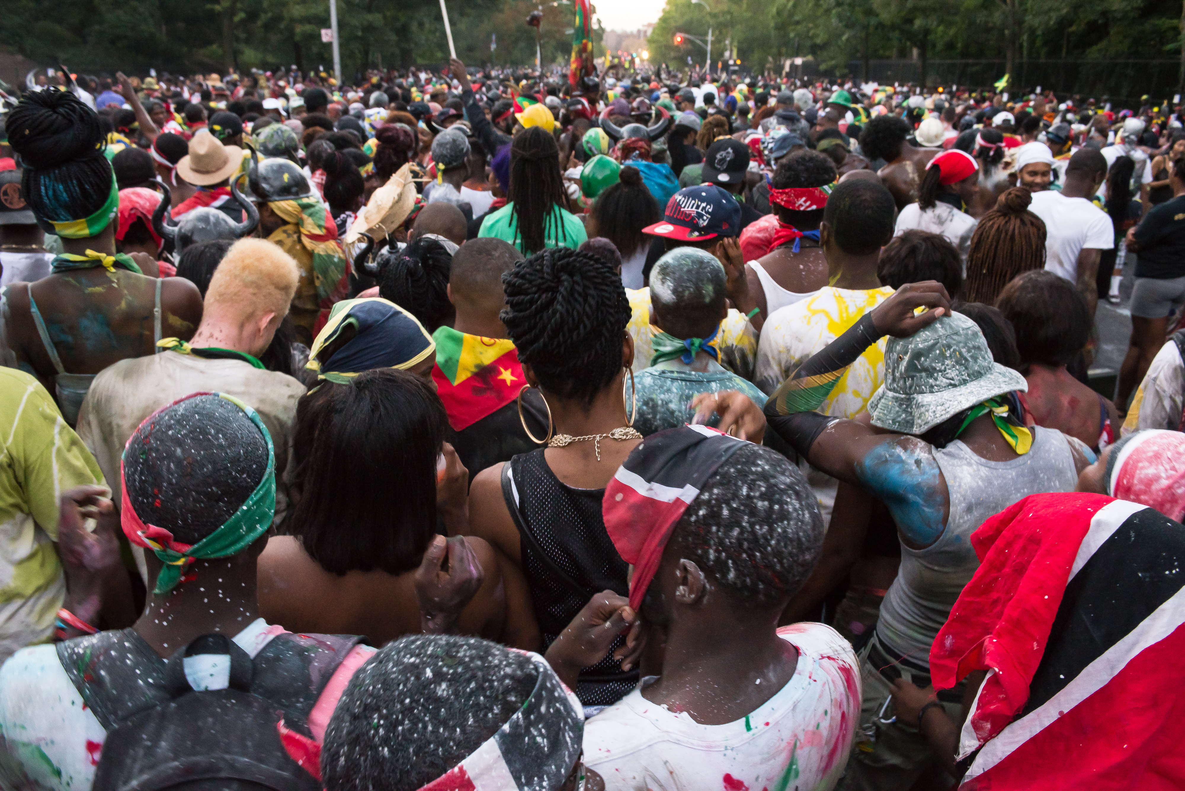 Thousands of revelers took to the streets of Crown Heights...
