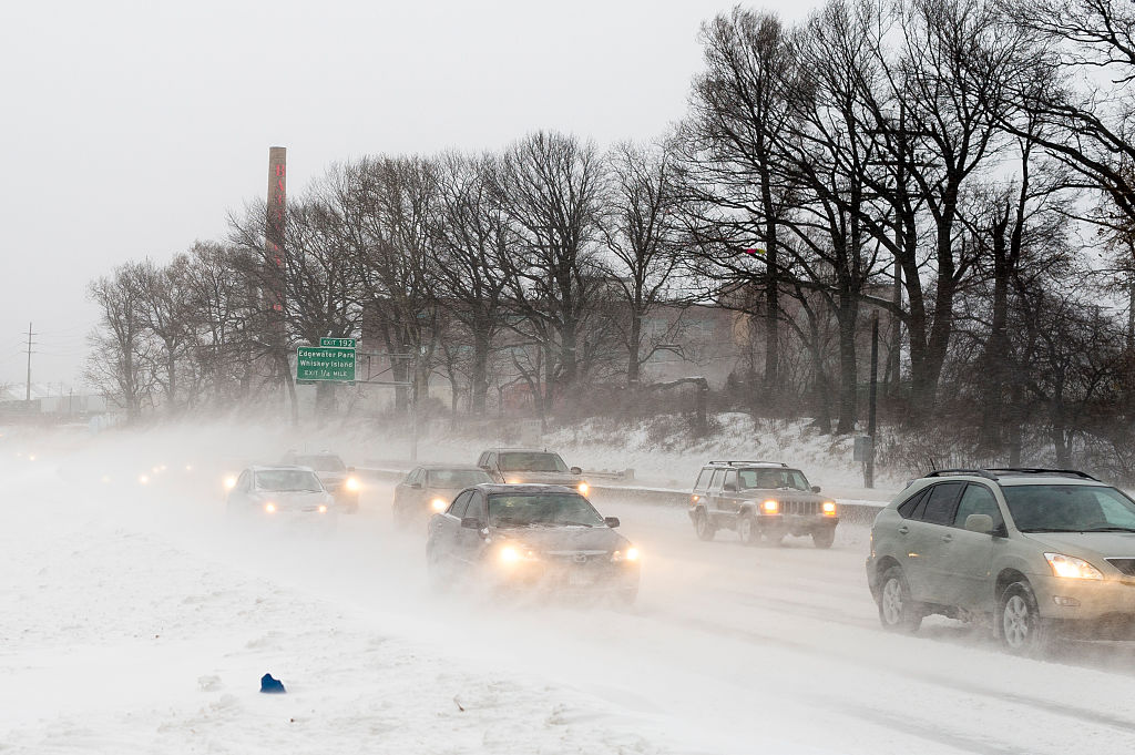 Drivers Navigating Snow Covered Roads III